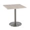 Holland Bar Stool Co 36" Tall OD214 Stainless Steel Table Base 22" Diameter 30"x30" Square White Ash Top OD214-2236SSOD30SQWA - alternate 1